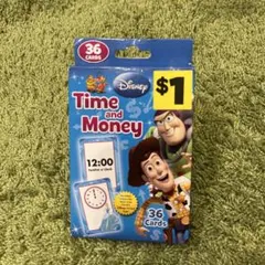 子供　ディズニー Disney英語カード 時間とお金　Time & Money
