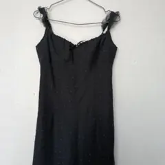 willselection シフォンレース Iラインキャミソールワンピース　M