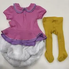 美品＊ ディズニー 公式 デイジー コスプレ ポシェット セット 90 Dハロ 美品＊ ディズニー 公式 デイジー コスプレ ポシェット セット 90 D