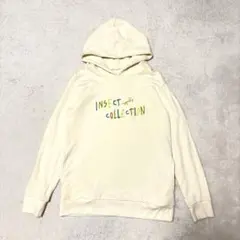 刺繍ロゴ パーカー アイボリー オーガニックコットン 個性派 高円寺 古着のサムネイル