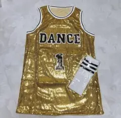 ワンピース ゴールドソックス付き ダンス 衣装 ファッション 150㎝ 女の子