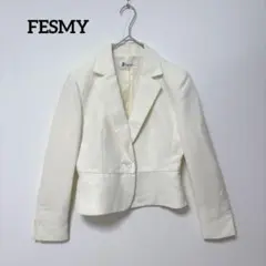 FESMY タキヒヨー テーラードジャケット 白 9号 フォーマル セレモニーのサムネイル