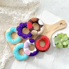 ドーナツ フェルト ハンドメイド 知育玩具 フェルトスイーツ ままごと
