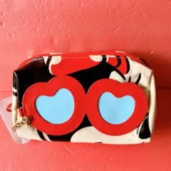 新品未使用 ディズニーストア ミニーマウス サングラスミラー付化粧ポーチ 断捨離