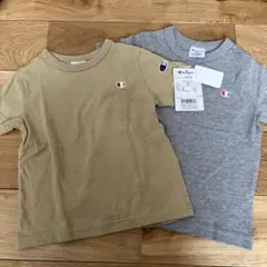 【新品未使用】Champion Tシャツ 2枚セット ベージュ グレー