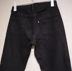 90s リーバイス　501 ブラックデニム　USA製 W30 サルファ　後染め