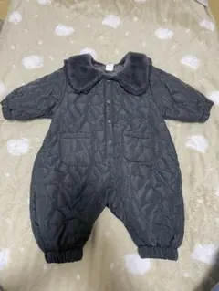 Cottoli ベビー ロンパース キルティング グレー