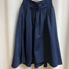 ゴムスカート ひざ丈スカート