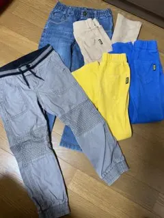 本日限定値下げ！　120サイズ　まとめ売り　ズボン　5枚　ジーンズ　スパッツ