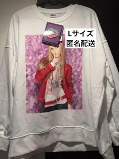 しまむら シークレットアイドル ハンナモンタナ トレーナー L 白　アヤノダガネ