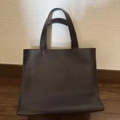 ダークブラウン レザー トートバッグ
