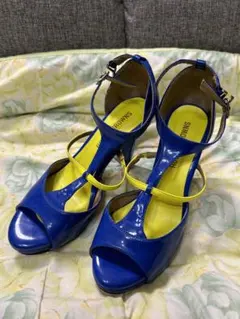 RODEO CROWNSオープントゥストラップ付 プラットフォームサンダルM