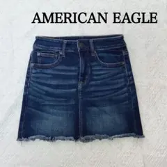 【美品 M】アメリカンイーグル ウォッシュ加工 デニムミニスカート