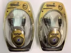 RCAオーディオ分配ケーブル 2本パック 各RCAオス 1 toメス2個 新品