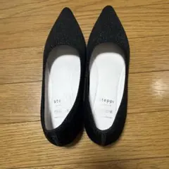 steppi グリッター ポインテッド パンプス
