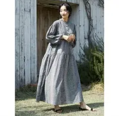 CRAFT STANDARD BOUTIQUE パネル柄Flowerワンピース