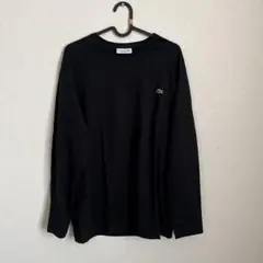 LACOSTE ラコステ 長袖 クルーネック Tシャツ ブラックのサムネイル