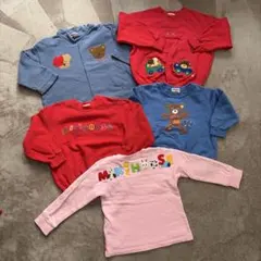 ミキハウス　レトロ　トレーナー 5点セット　まとめ売り　くま　動物