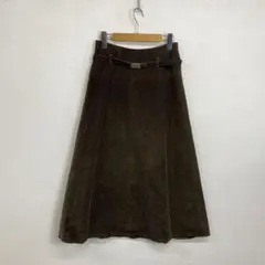 Agnes b コーデュロイ ベルト フレアスカートフランス製 vintageのサムネイル