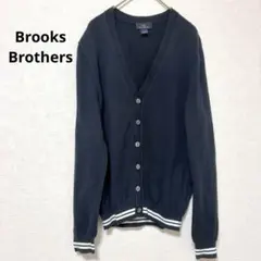 ブルックスブラザーズ コットンカーディガン ネイビー Vネック