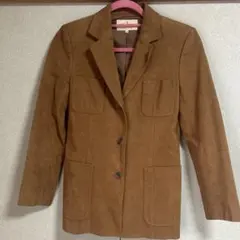 【DA TRUSSARDI】ジャケット／40／黄土色／人工皮革