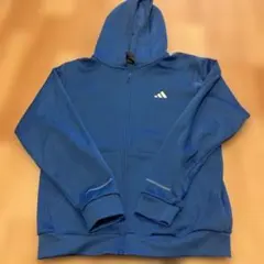 adidas 青 パーカー フルジップ