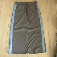 mir.. × pusan グレー ロングスカート