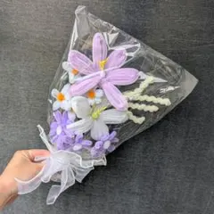 枯れないお花のミニブーケ｜モールフラワー｜インテリア・お祝い 母の日・ギフト