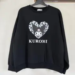 【新品】KUROMI クロミ　スウェット　トレーナー ブラック　サイズＭ