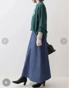 ロングデニムスカート