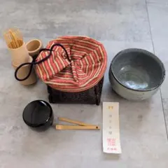 L*a様 茶道具セット 青緑色の茶碗 初心者セット