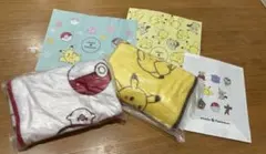 ミスタードーナツ タマゲタケ&ピカチュウ　ブランケット2点セット+紙袋