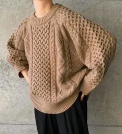 select moca by son ケーブルニット