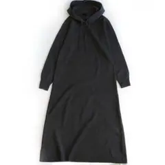 2024AW 極美品 スピックアンドスパン フーテッド ニットロングワンピース