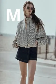 即発送　ZARA 　チェック柄ボンバージャケット　Mサイズ ZARA チェック柄ボンバージャケット XS - メルカリ