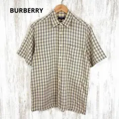BURBERRY バーバリーロンドン ノバチェック メッシュ風 半袖 シャツ