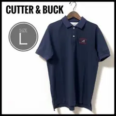 CUTTER＆BUCK　メンズ　半袖　ポロシャツ　ネイビー　ゴルフウェア　Lのサムネイル
