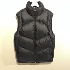 00s nike ダウンベスト　ブラック　古着　y2k