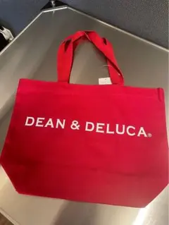 新品★DEAN&DELUCA ディーンアンドデルーカトートバッグレッドLサイズ