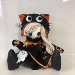 カントリードール　ハロウィン仮装の女の子＊2 ミニドール　☆ハンドメイド☆