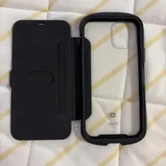iFace Reflection 手帳型 iPhone12ケース ブラック