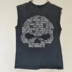 ハーレーダビッドソン Tシャツ 半袖 ドクロ イーグル 両面プリント メキシコ製