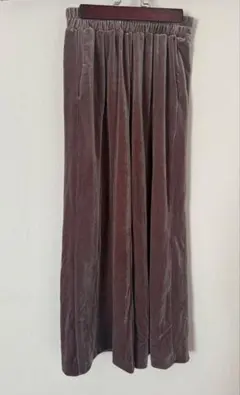 新品未使用　ヤマダヤ　CLOCHE ベロア　ワイド　パンツ