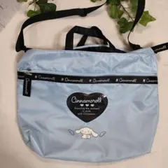 美品 Cinnamoroll 水色 2wayバッグ