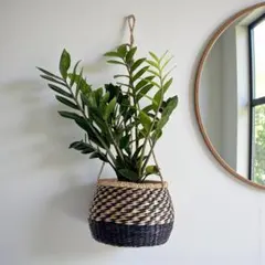 バスケット 吊り下げ 鉢カバー 観葉植物 プランターカバー 収納かご 225