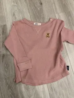 POLO Baby ピンク クマ刺繍 Tシャツ 90