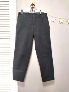UNIQLO U ユニクロユー　ワイドフィットテーパードアンクルチノ　黒