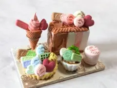 ミニチュアスィーツ　ロータスハートマカロンスィーツセット