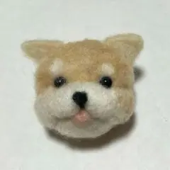 羊毛フェルト 柴犬 しばいぬ シバイヌ ブローチ ハンドメイド