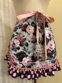 フラメンコ衣装 エプロン＆シージョセット エメラルドバラ ブルー